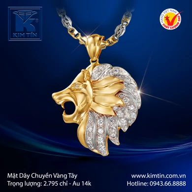 Mặt dây chuyền Vàng tây 14K