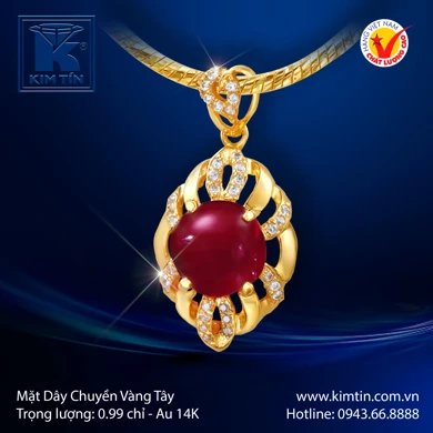 Mặt Dây Chuyền Vàng Tây 14K