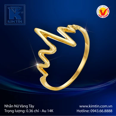 Nhẫn nữ Vàng tây 14K