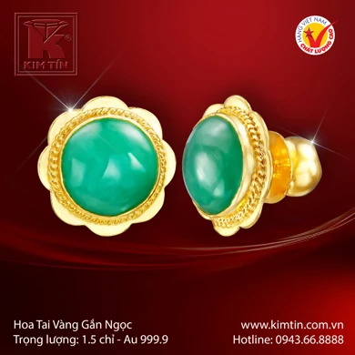 Hoa tai Vàng 24K