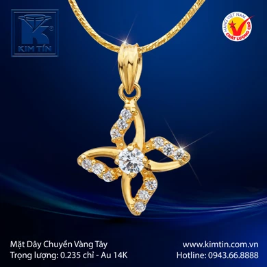 Mặt Dây Chuyền Vàng Tây 14K