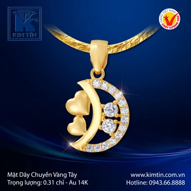 Mặt dây chuyền Vàng tây 14K 