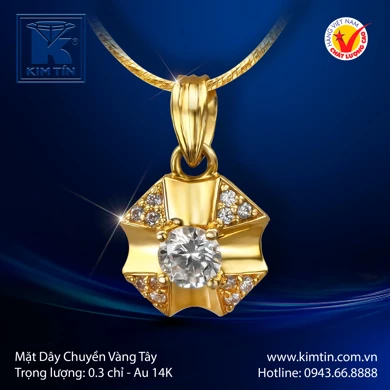 Mặt Dây Chuyền Vàng Tây 14K