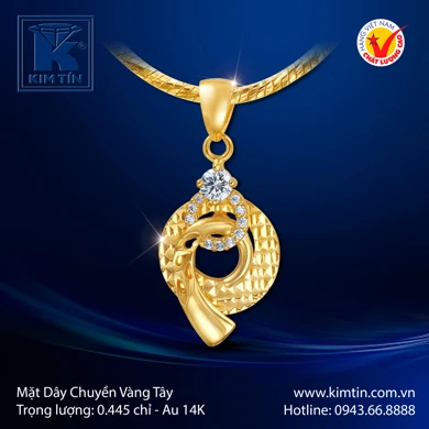 Mặt dây chuyền Vàng tây 14K 
