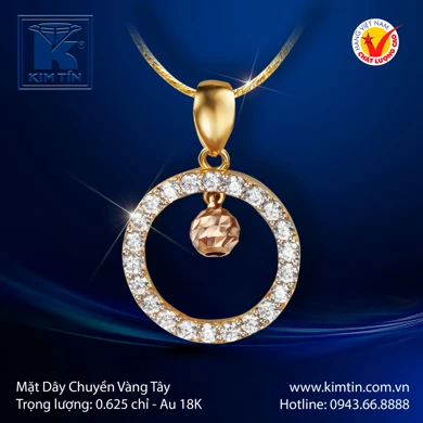 Mặt Dây Chuyền Vàng Tây 18K