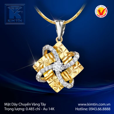 Mặt Dây Chuyền Vàng Tây 14K