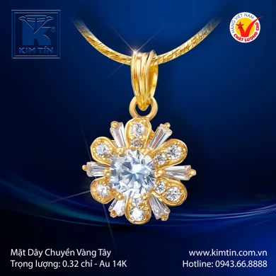 Mặt Dây Chuyền Vàng Tây 14K