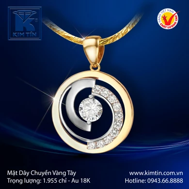 Mặt Dây Chuyền Vàng Tây 18K