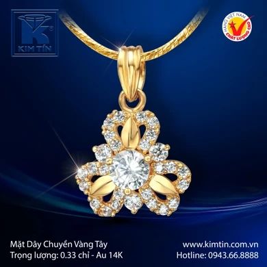 Mặt Dây Chuyền Vàng Tây 14K