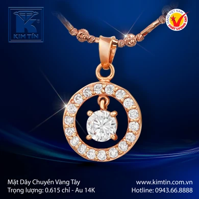 Mặt Dây Chuyền Vàng Tây 14K