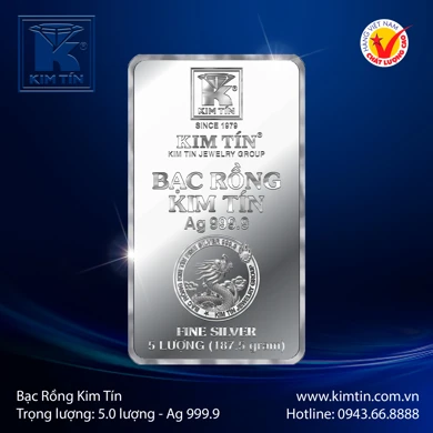 Bạc Rồng Kim Tín 5 Lượng 