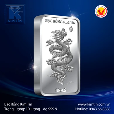 Bạc Rồng Kim Tín 10 Lượng 