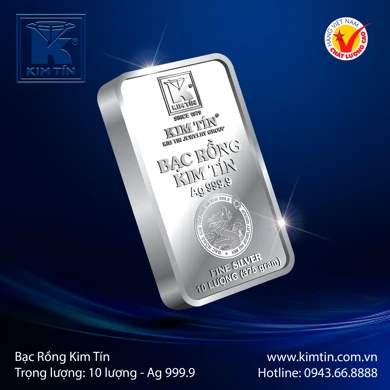 Bạc Rồng Kim Tín 10 Lượng 