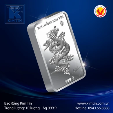 Bạc Rồng Kim Tín 10 Lượng 