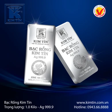 Bạc Rồng Kim Tín 1 Kilo (Đúc) 