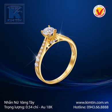 Nhẫn Nữ Vàng tây 