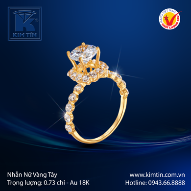 Nhẫn Nữ Vàng tây 