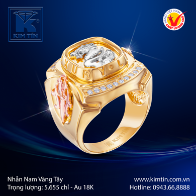 Nhẫn Nam Vàng tây