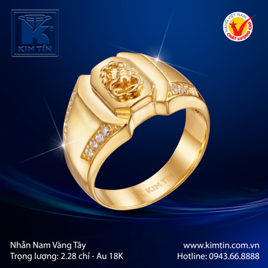 Nhẫn Nam Vàng tây