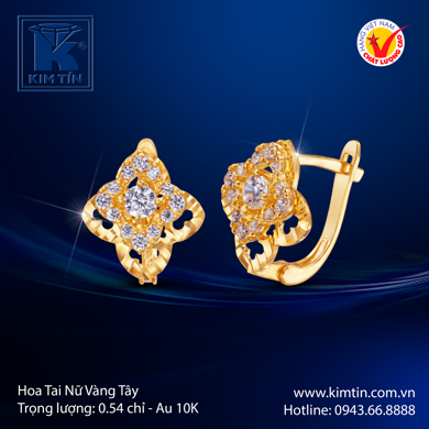 Hoa tai Nữ Vàng tây 