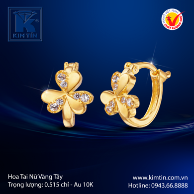 Hoa tai Nữ Vàng tây 