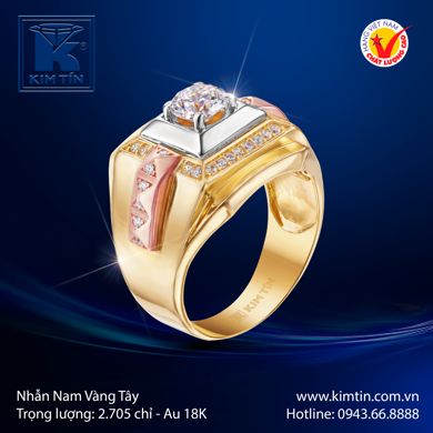 Nhẫn Nam Vàng tây 