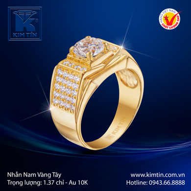 Nhẫn Nam Vàng tây 