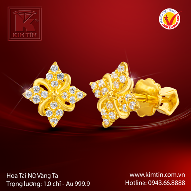 Hoa tai Nữ Vàng ta