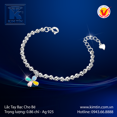 Lắc tay Bạc Cho bé 
