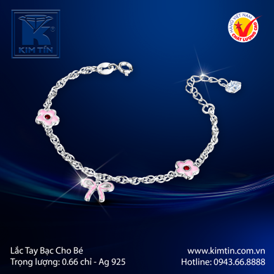 Lắc tay Bạc Cho bé 