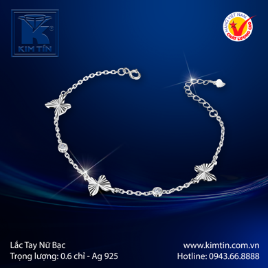 Lắc tay Nữ Bạc