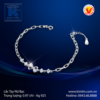 Lắc tay Nữ Bạc