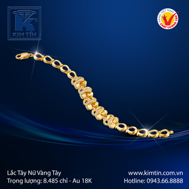 Lắc tay Nữ Vàng tây