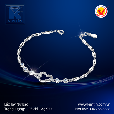 Lắc tay Nữ Bạc