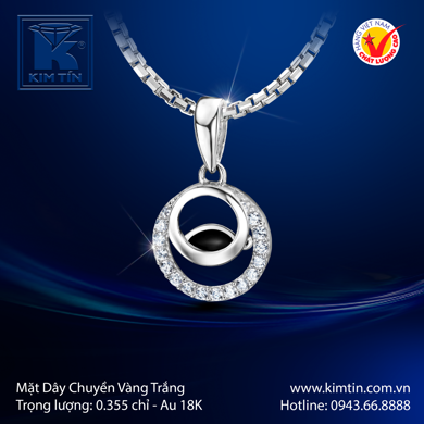 Mặt Dây chuyền Vàng trắng