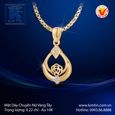 Mặt Dây chuyền Nữ Vàng tây 