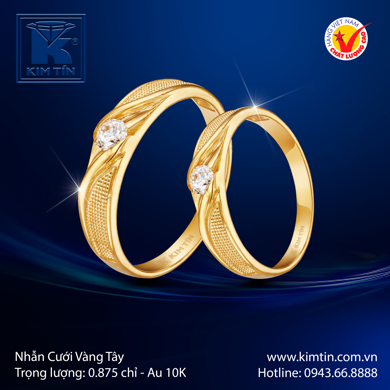 Nhẫn Cưới Vàng Tây 