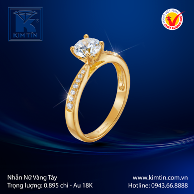 Nhẫn Nữ Vàng Tây 