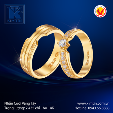 Nhẫn Cưới Vàng tây