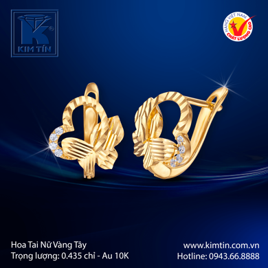 Hoa tai Nữ Vàng tây 