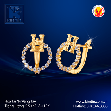 Hoa tai Nữ Vàng tây 