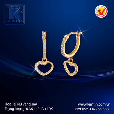 Hoa tai Nữ Vàng tây 