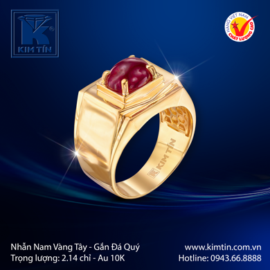 Nhẫn Nam Vàng tây