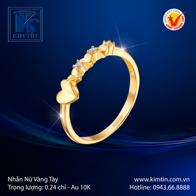 Nhẫn Nữ Vàng tây 