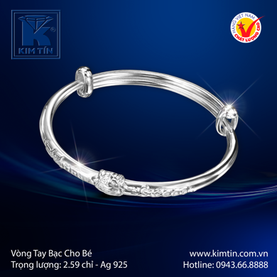 Vòng tay Bạc cho bé 