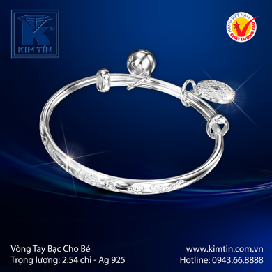 Vòng tay Bạc cho bé 