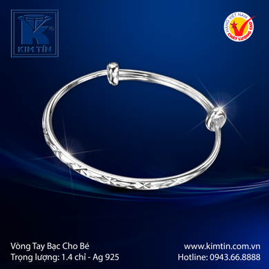 Vòng tay Bạc cho bé 