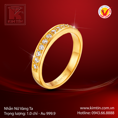 Nhẫn nữ Vàng 24K Cao cấp
