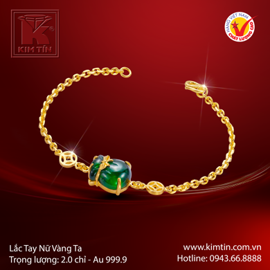 Lắc tay Nữ Vàng 24K Cao cấp