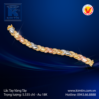 Lắc tay Vàng tây Cao cấp 